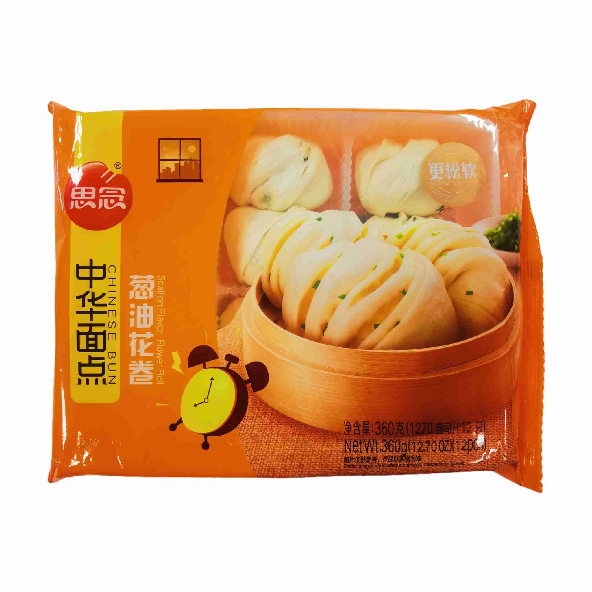 H360913思念葱油花卷360g