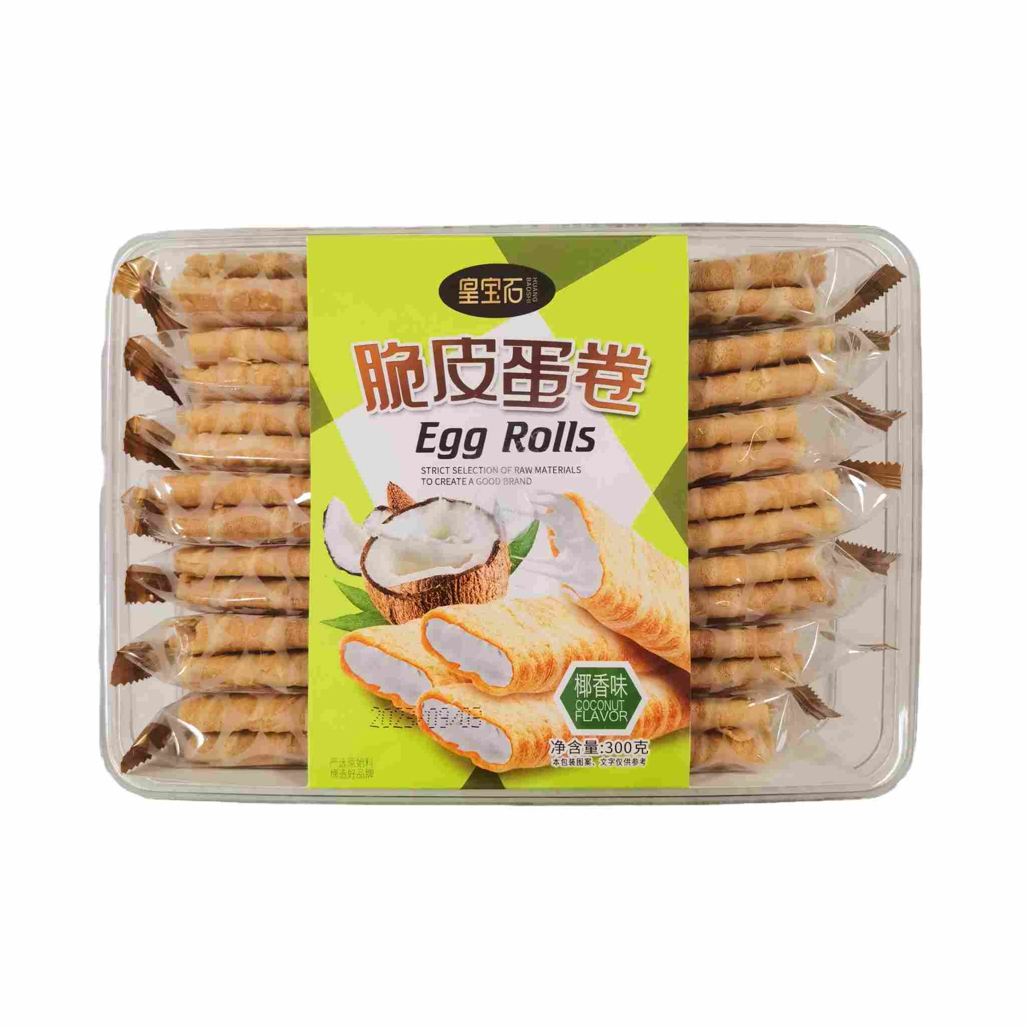 H360303皇宝石脆皮蛋卷300g椰香味