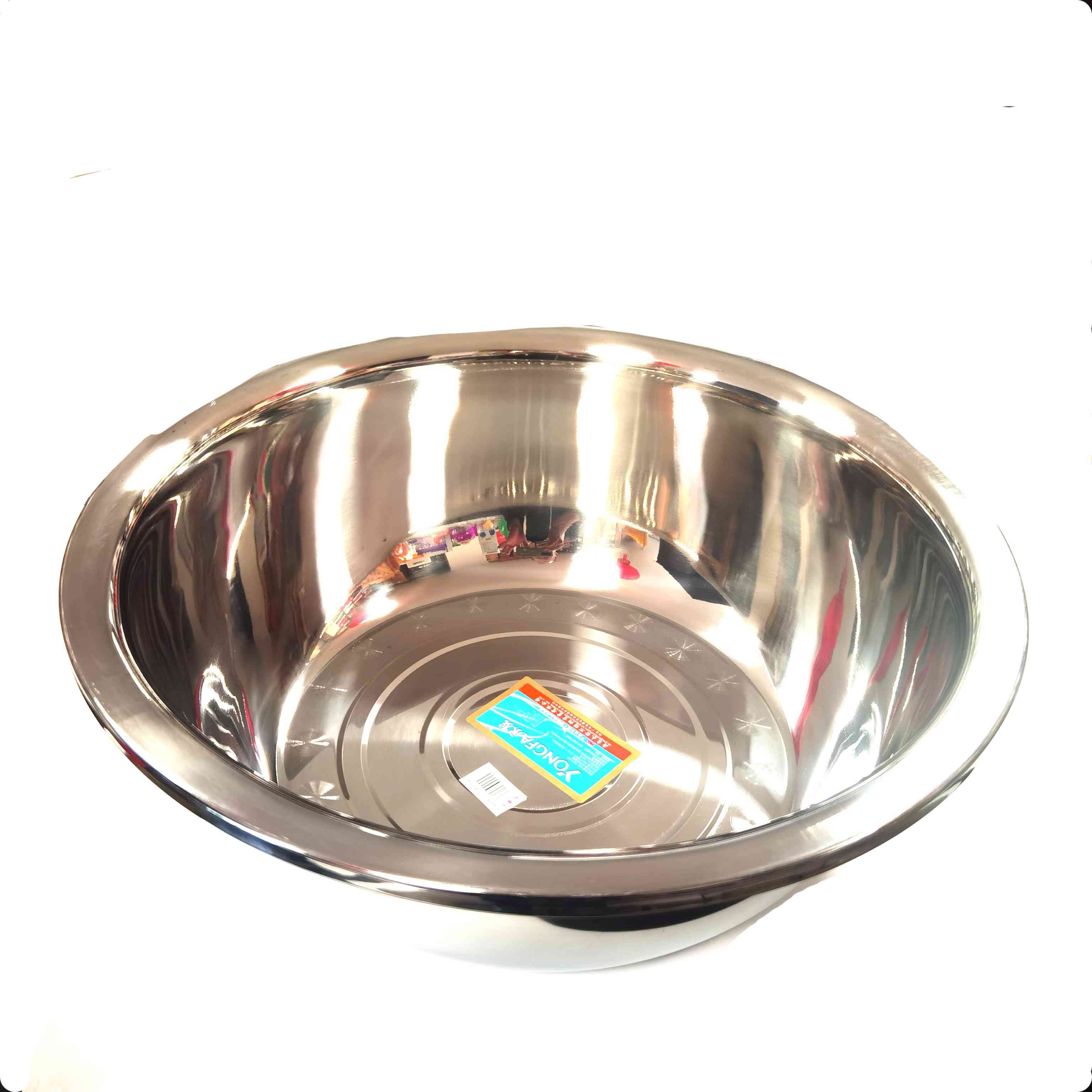 高级不锈钢面盆50cm加厚