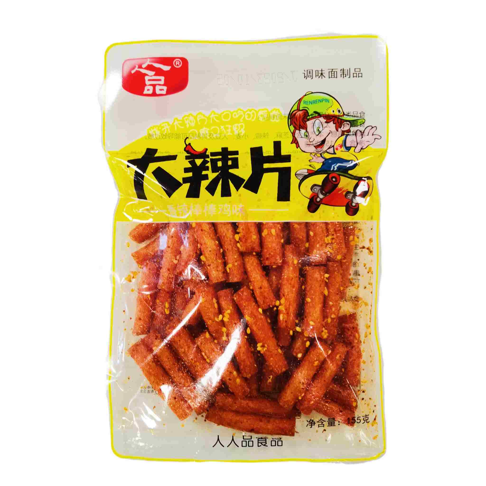 H360319人人品大辣片155g香辣棒棒鸡味