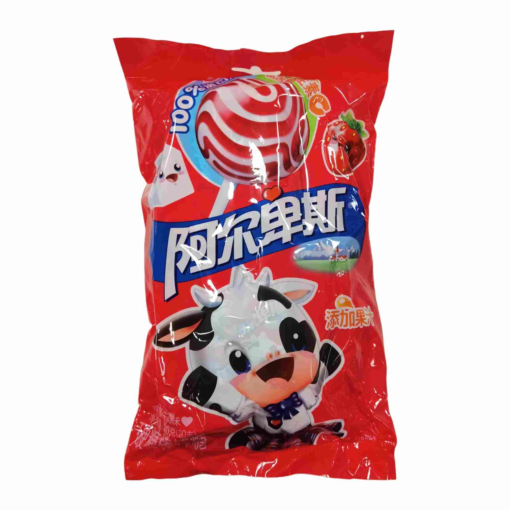 H370214阿尔卑斯硬糖棒棒糖200g混合味