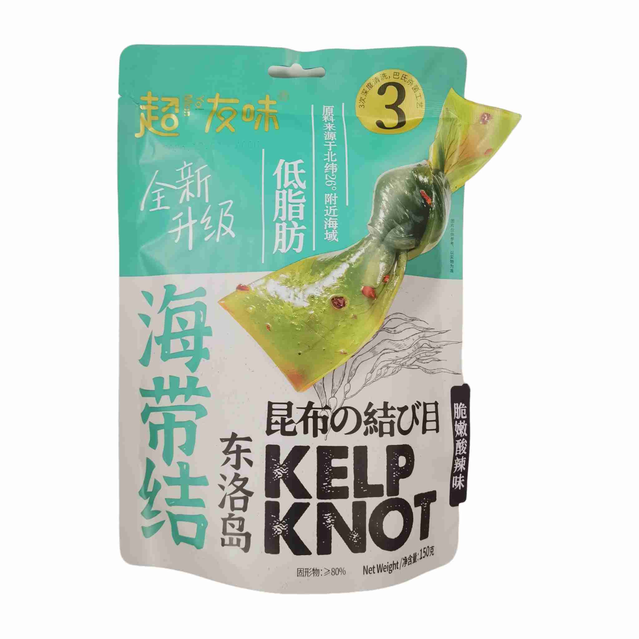 H351231超友味海带结150g酸辣味