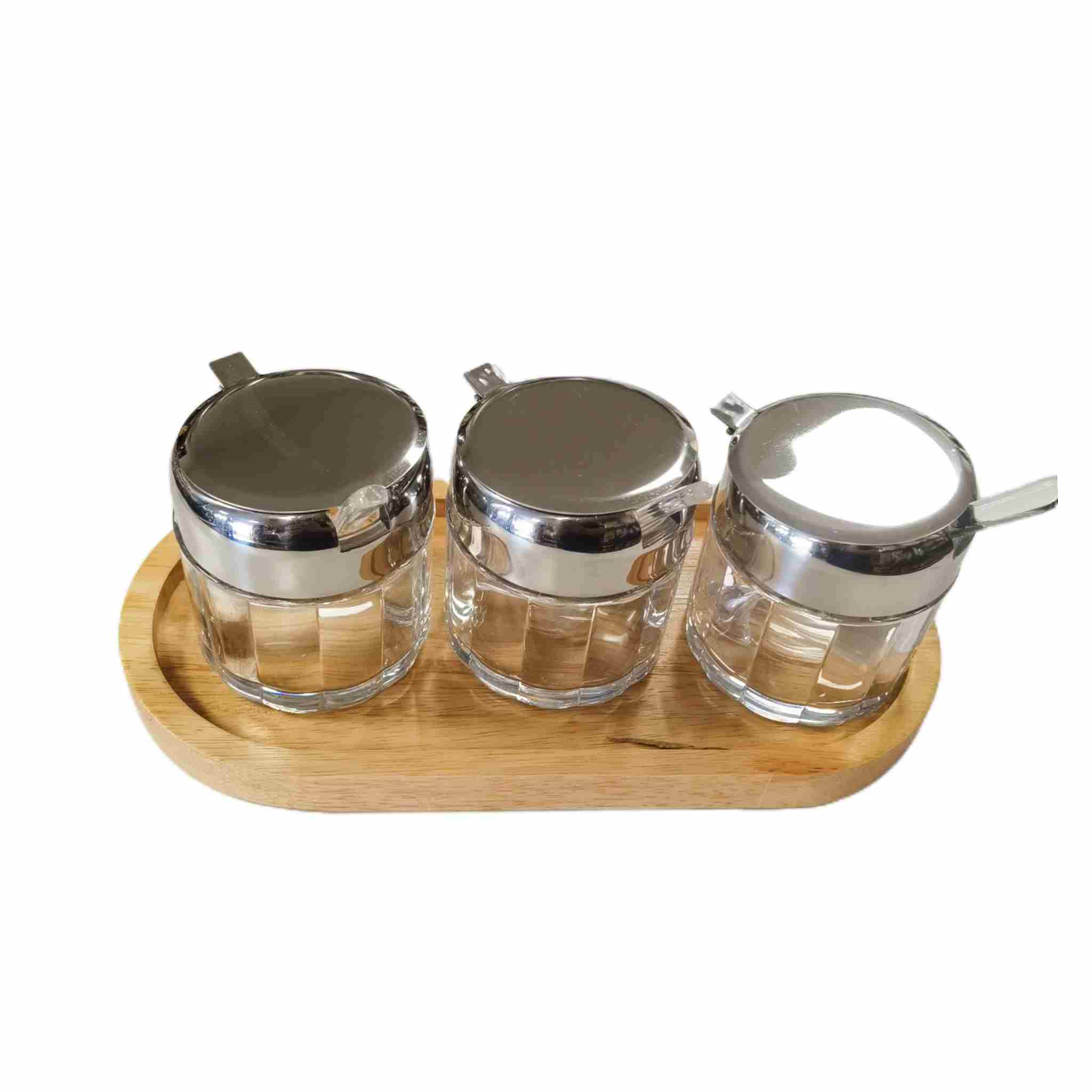 玻璃调料罐套装(3个装）