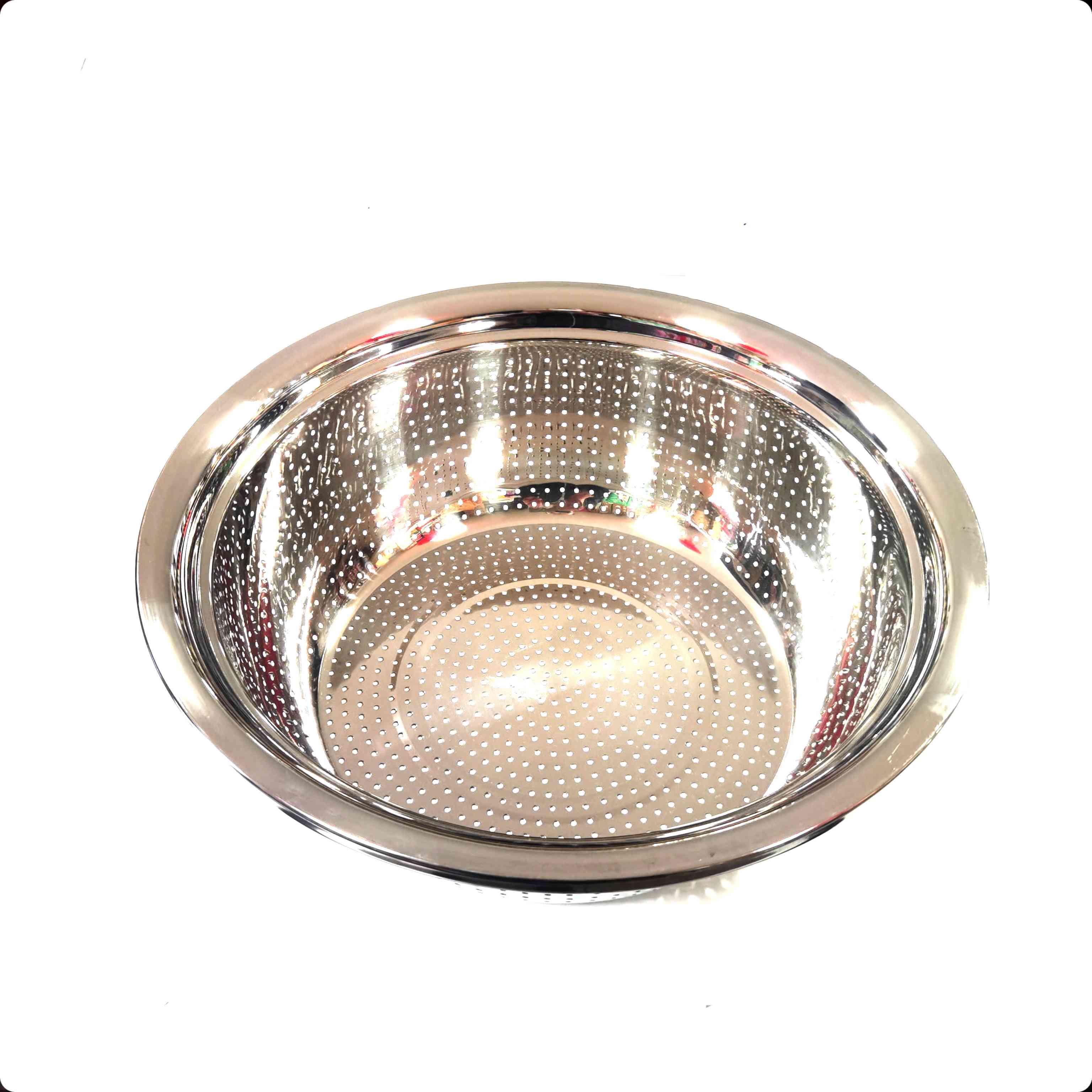 高级不锈钢洗米篮40cm加厚