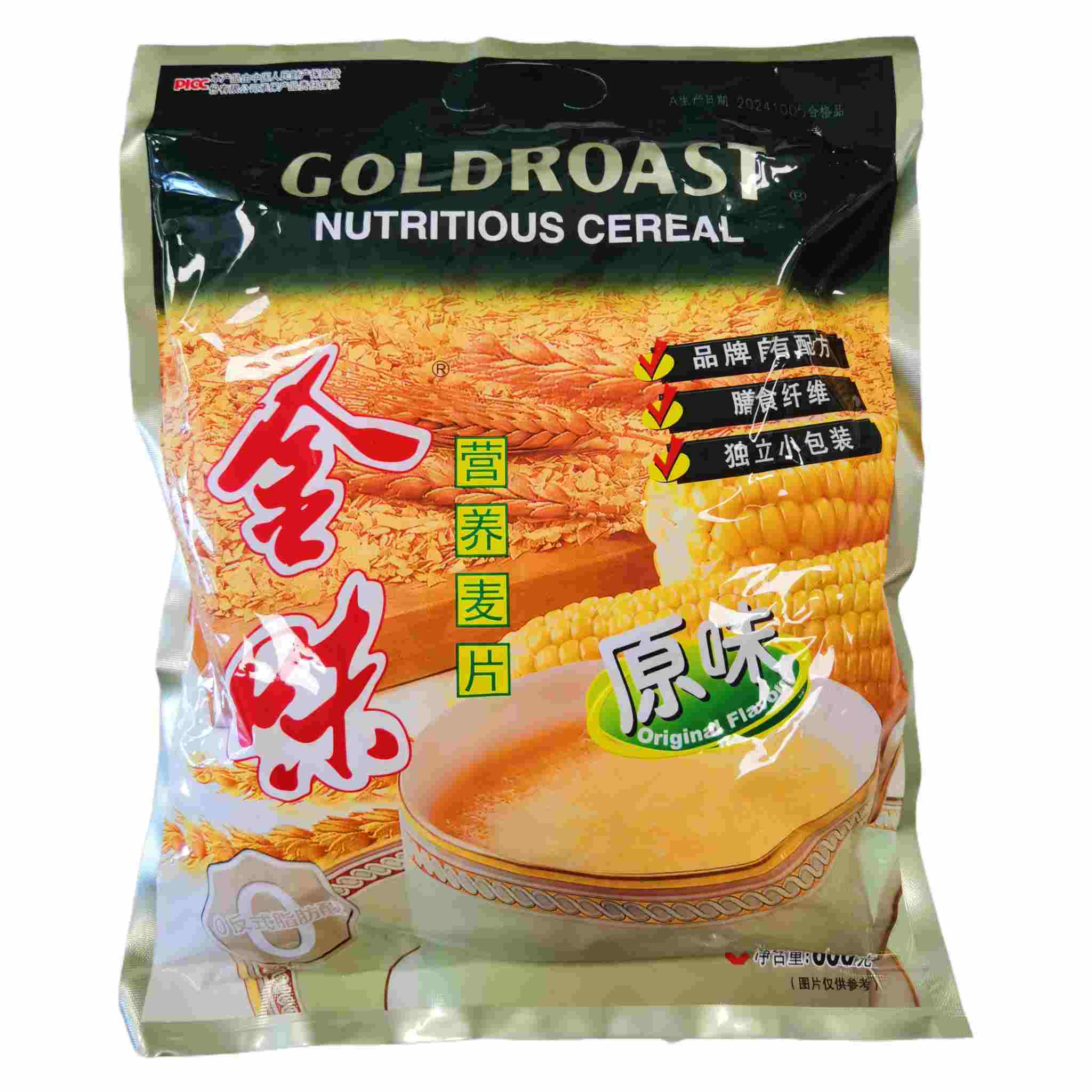 H360922金味营养麦片600g原味