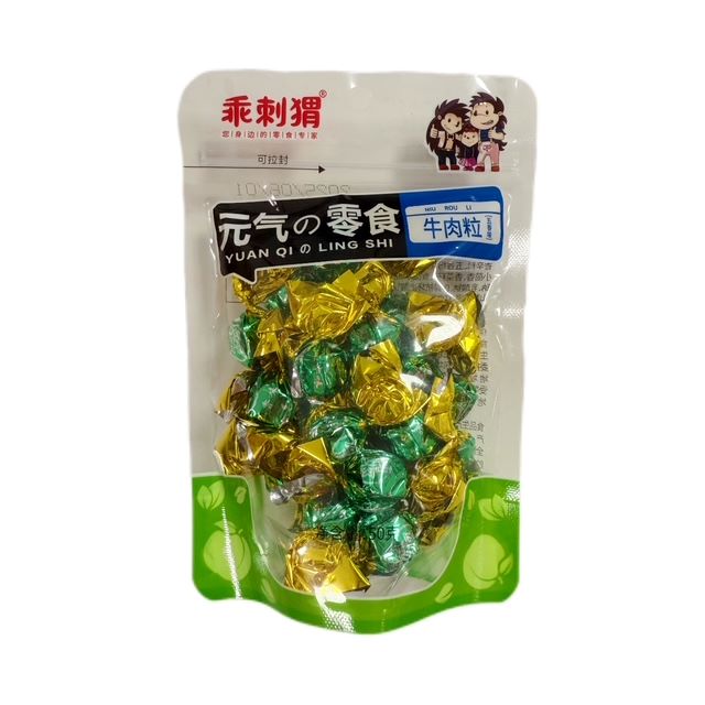 H360401乘刺猬元气牛肉粒五香味50g