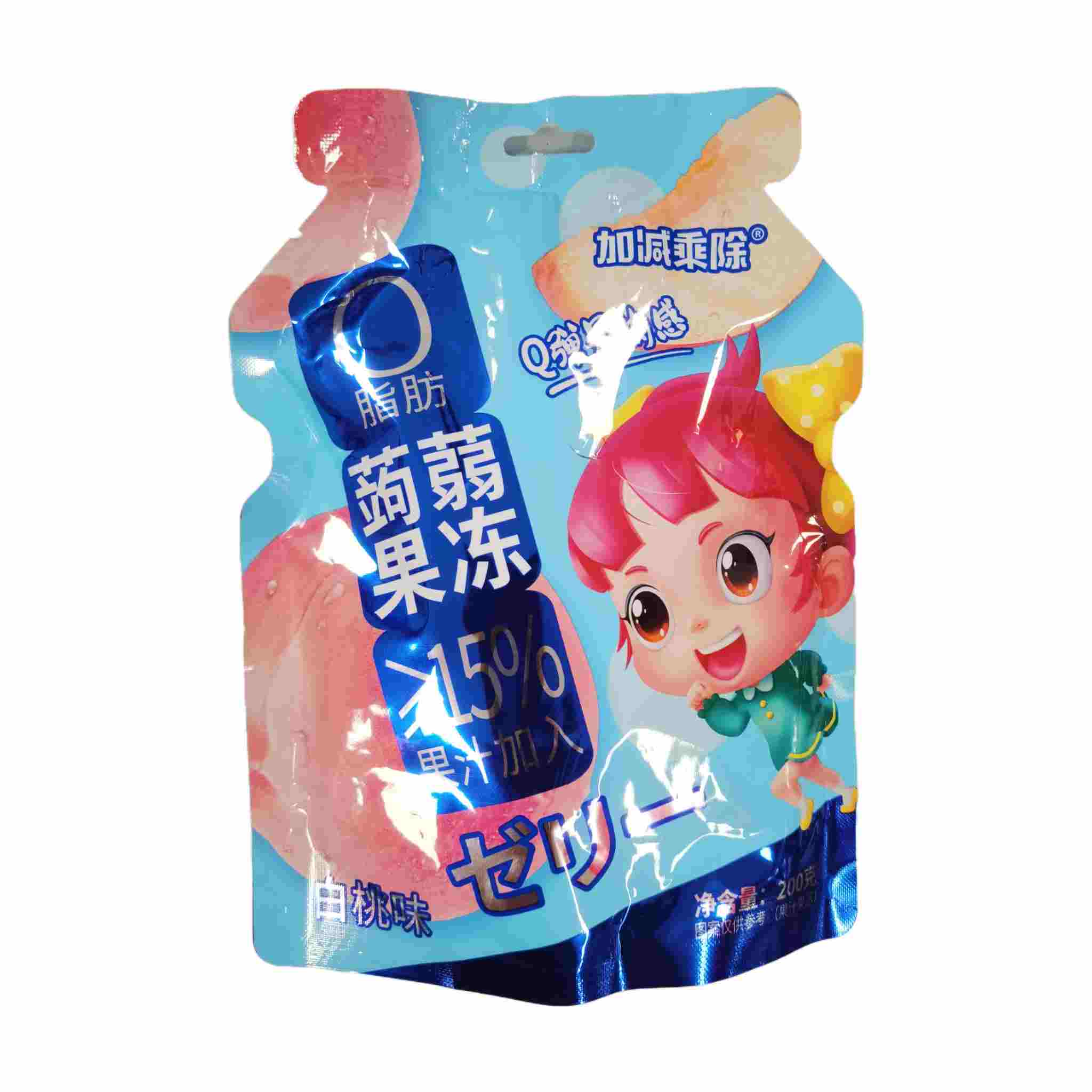 H360116加减乘除蒟蒻果冻200g（白桃原浆+果汁）