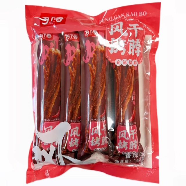 H360510乡下香风干鸭脖140g 香辣味