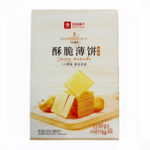 H351225良品铺子酥脆薄饼300g 原味