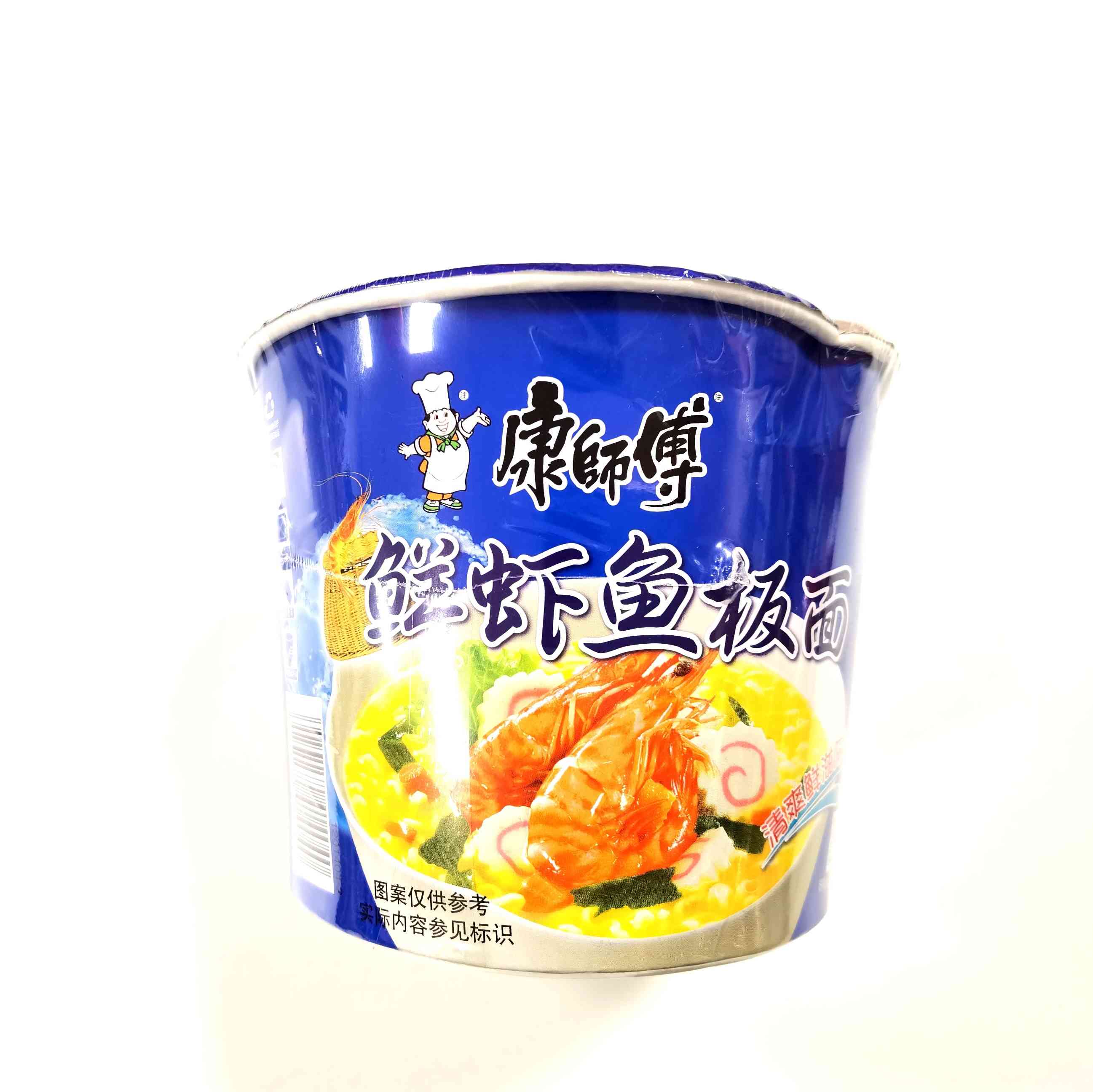 康师傅桶装鲜虾鱼板面109g