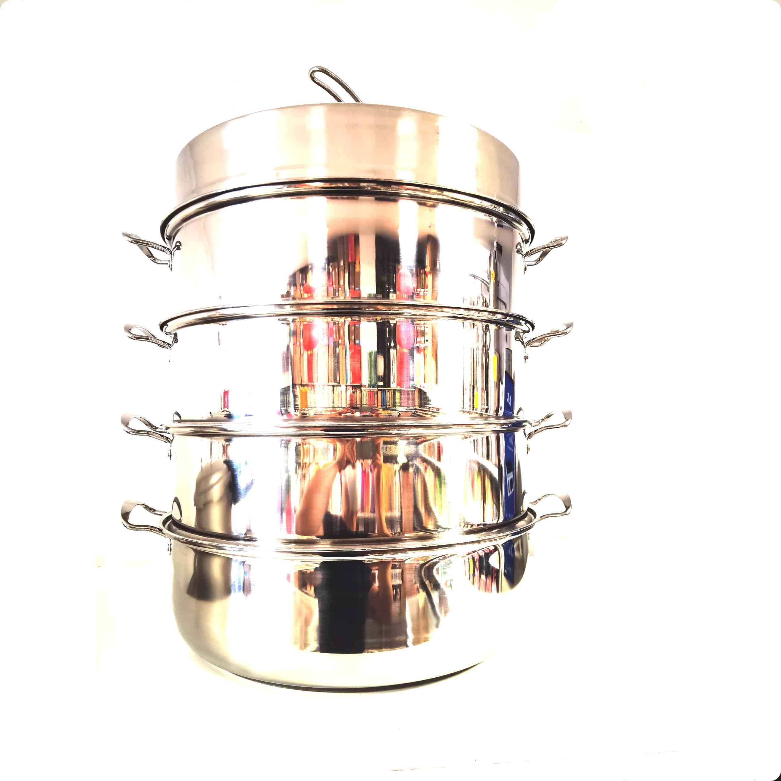 高级不锈钢三层蒸锅40cm