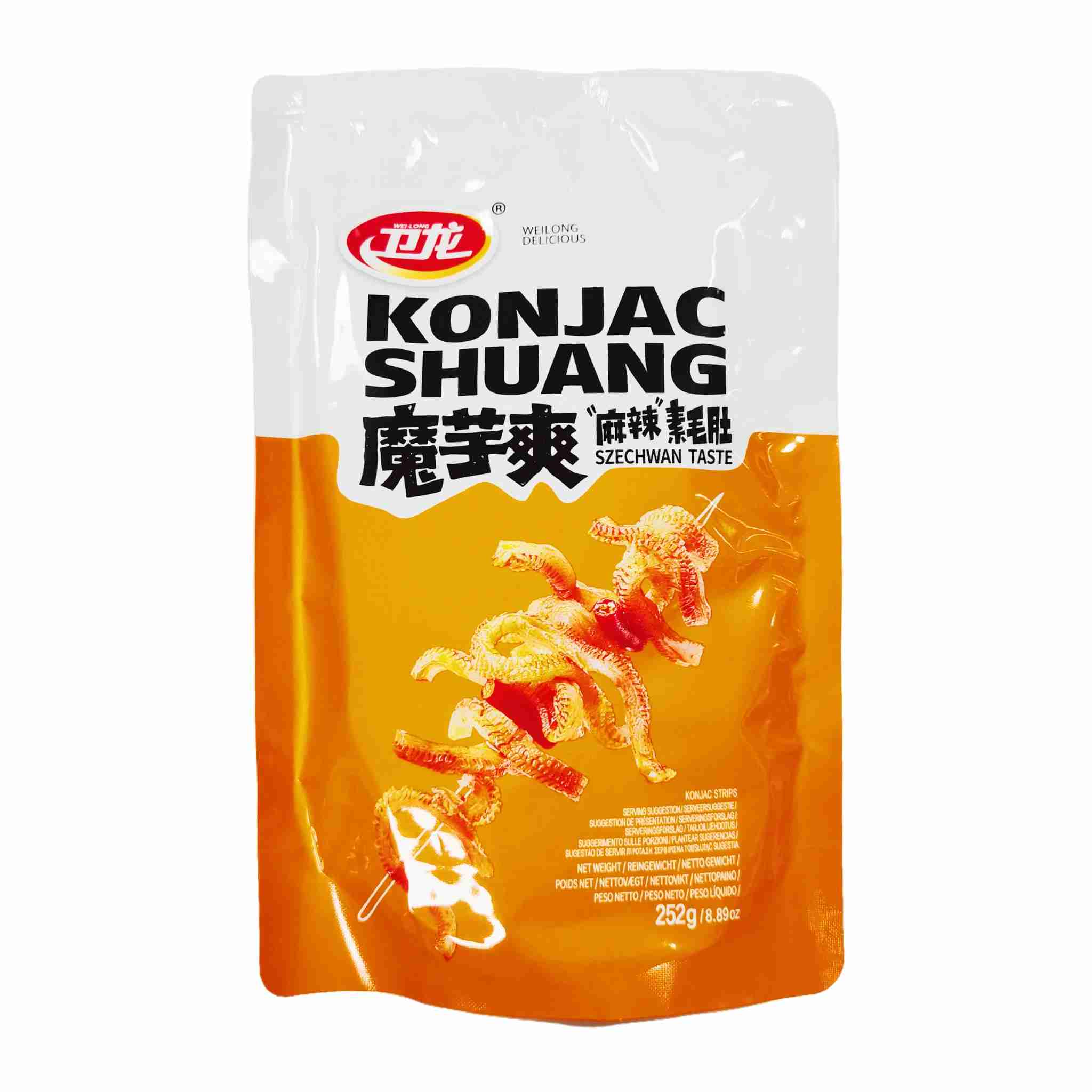 H360309卫龙魔芋爽252g麻辣素毛肚（辣条）