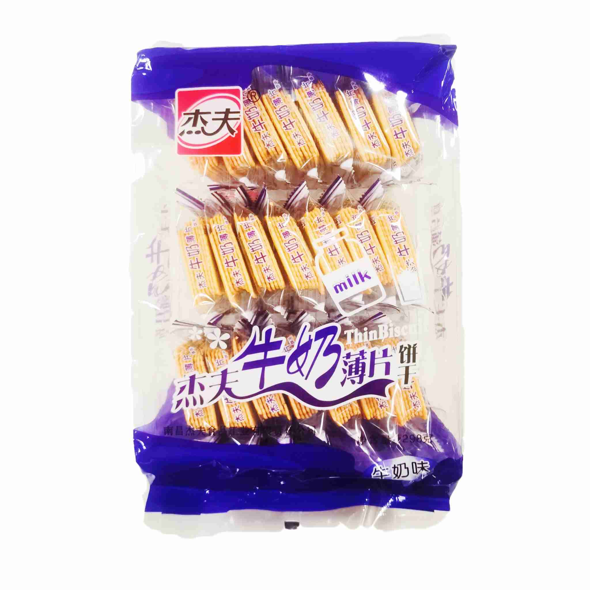H360314杰夫牛奶薄片饼干298g牛奶味