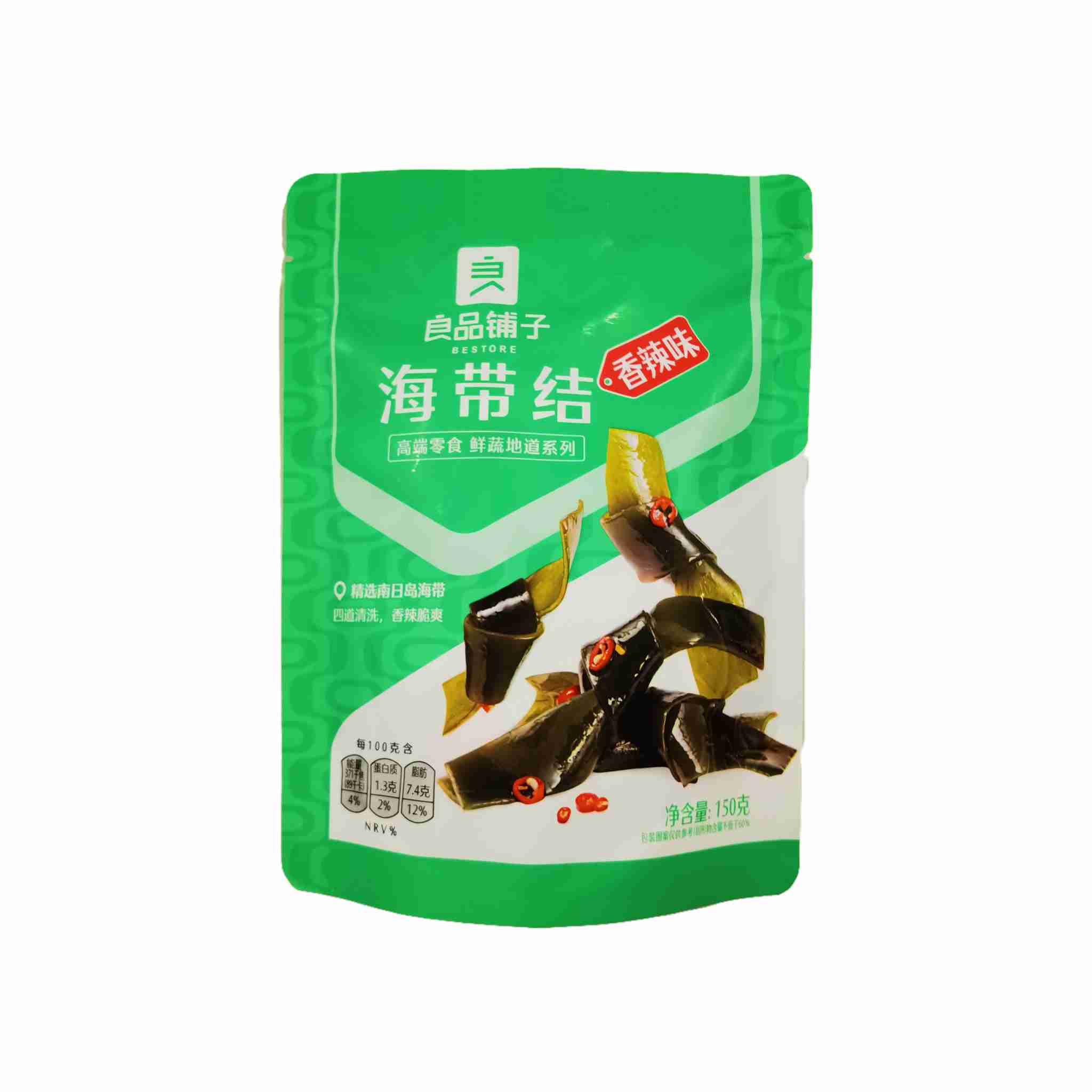 H360218良品铺子海带结150g香辣味